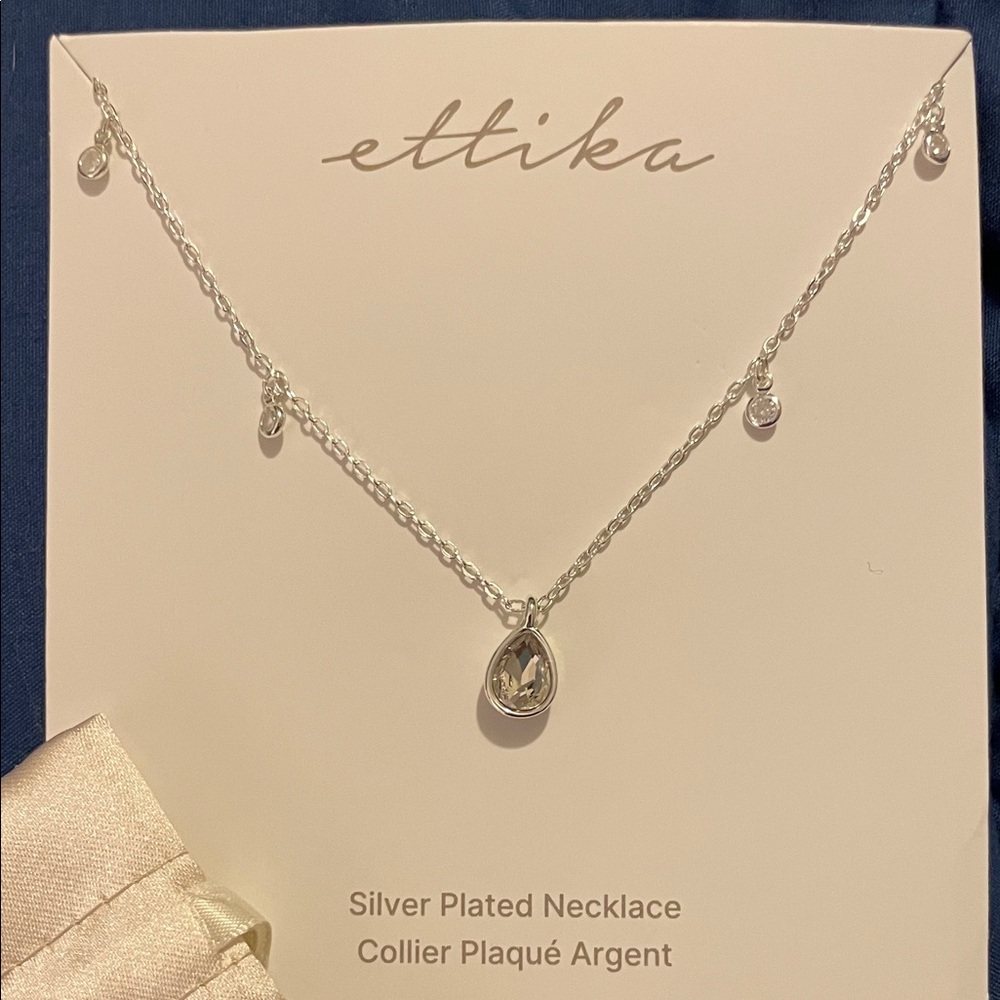 Ettika Silver Pendant Necklace